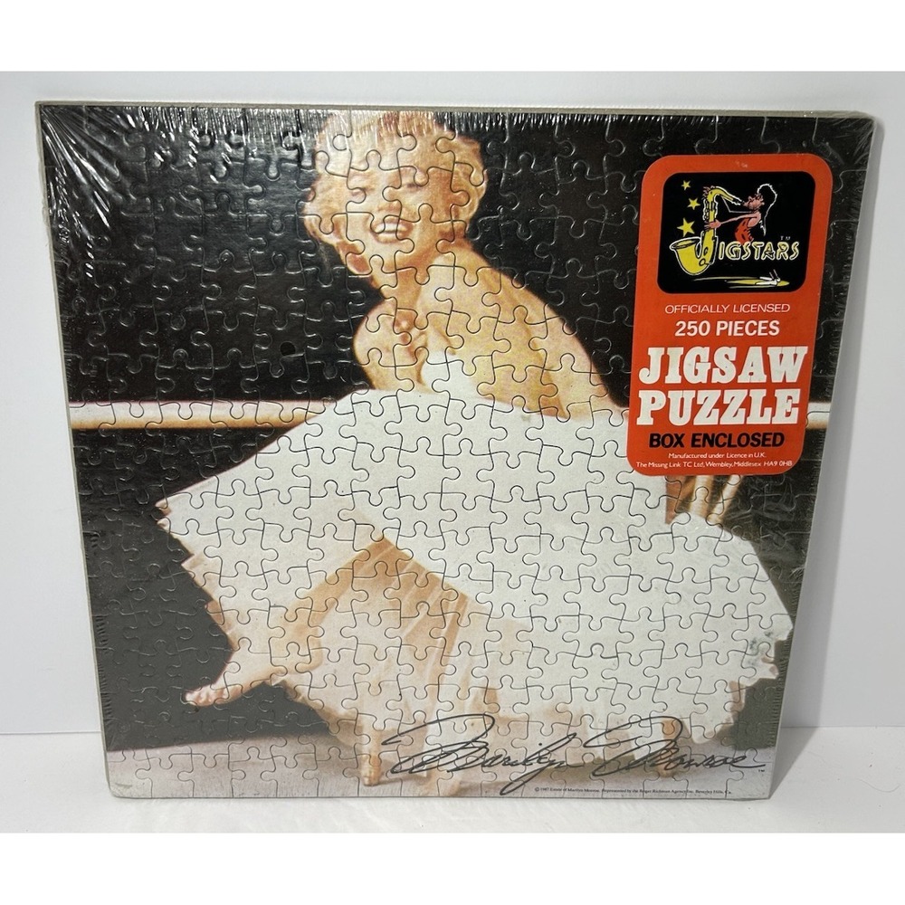 Marilyn Monroe 250 Piece Jigsaw Puzzle 1987 Vintage Sealed Rare